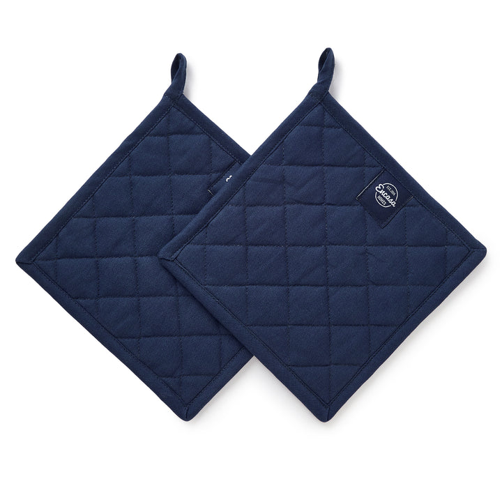 Cotton Scotch Blue Pot Holders (Pack of 2)