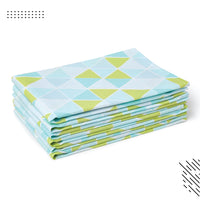 Cotton Triangles Aqua Table Napkin