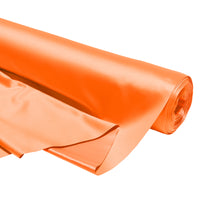 Satin Polyester Silk Orange Fabric
