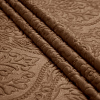 Embossed Velvet Coffee Fabric