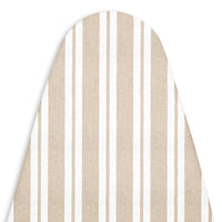 Cotton Franca Beige Stripes Ironing Board Cover (Pack of 1)