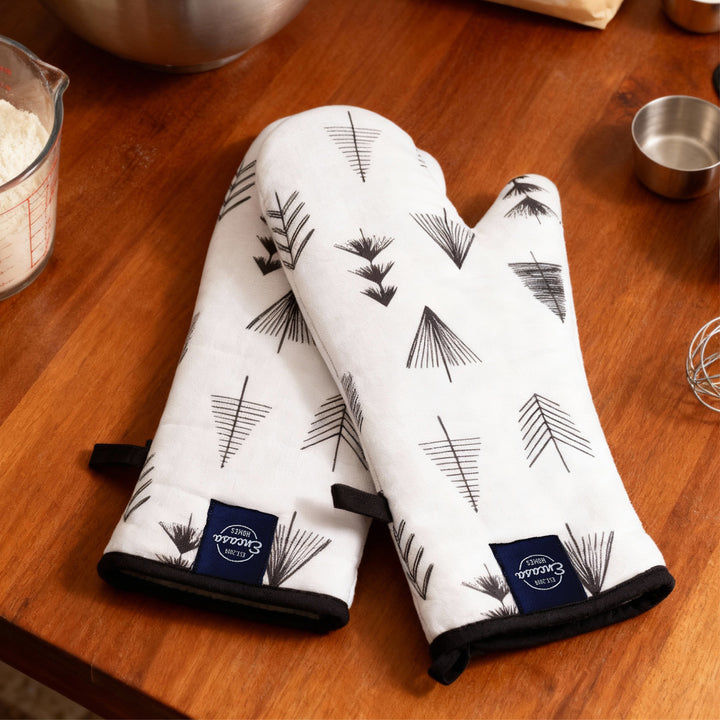 20s Sheeting Black Arrow Oven Gloves (Pack of 2)