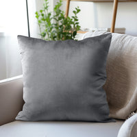 Velvet Grey Cushion Cover