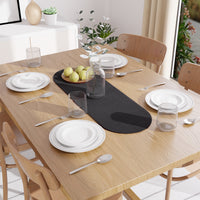 Cotton Black Table Runner (Pack of 1)