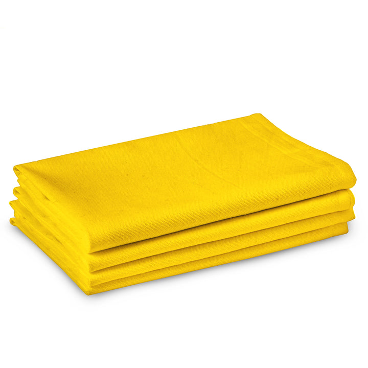 Cotton Sunbeam Yellow Table Napkins (Pack of 4)