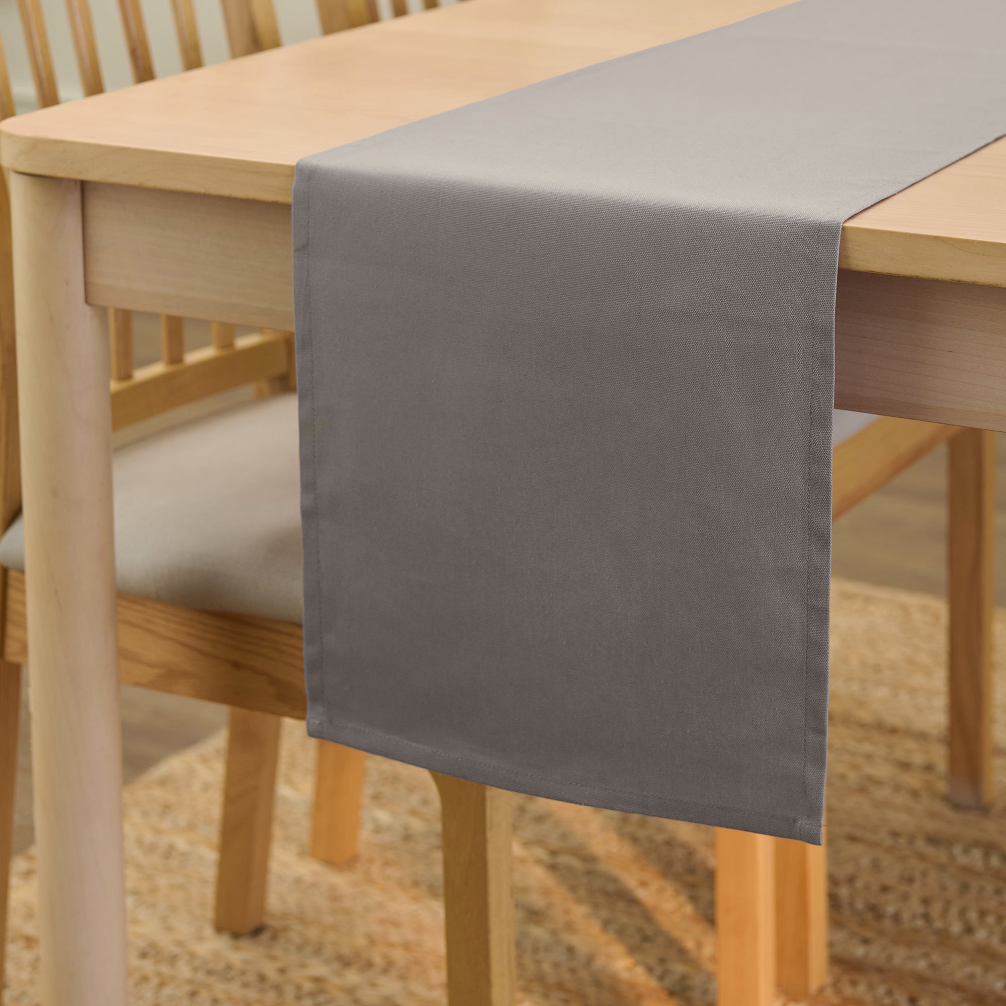 Canvas Grey Table Runner (Pack of 1)