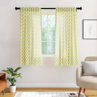 Micro Fire Sage Curtain (Pack of 2)