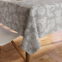 Cotton Grey Table Cloth (Pack of 1)
