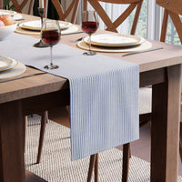 Cotton Ticking Navy Blue Table Runner (Pack of 1)