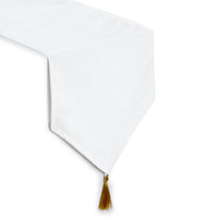 Chenille White Table Runner (Pack of 1)