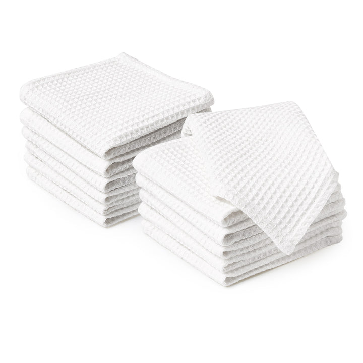 Cotton White Dish Towel (Pack of 12)