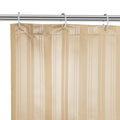 Polyester Stripe Beige Shower Curtain (Pack of 1)
