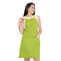 Cotton Lime Green Apron (Pack of 1)
