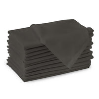 Cotton Charcoal Grey Table Napkins (Pack of 12)