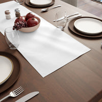 Spun Polyester White Table Runner (Pack of 1)