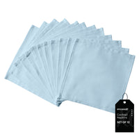 Cotton Ice Blue Table Napkins (Pack of 12)