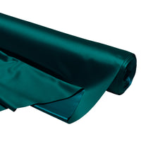 Satin Polyester Silk Teal Green Fabric
