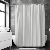Polyester Grey Shower Curtain (Pack of 1)
