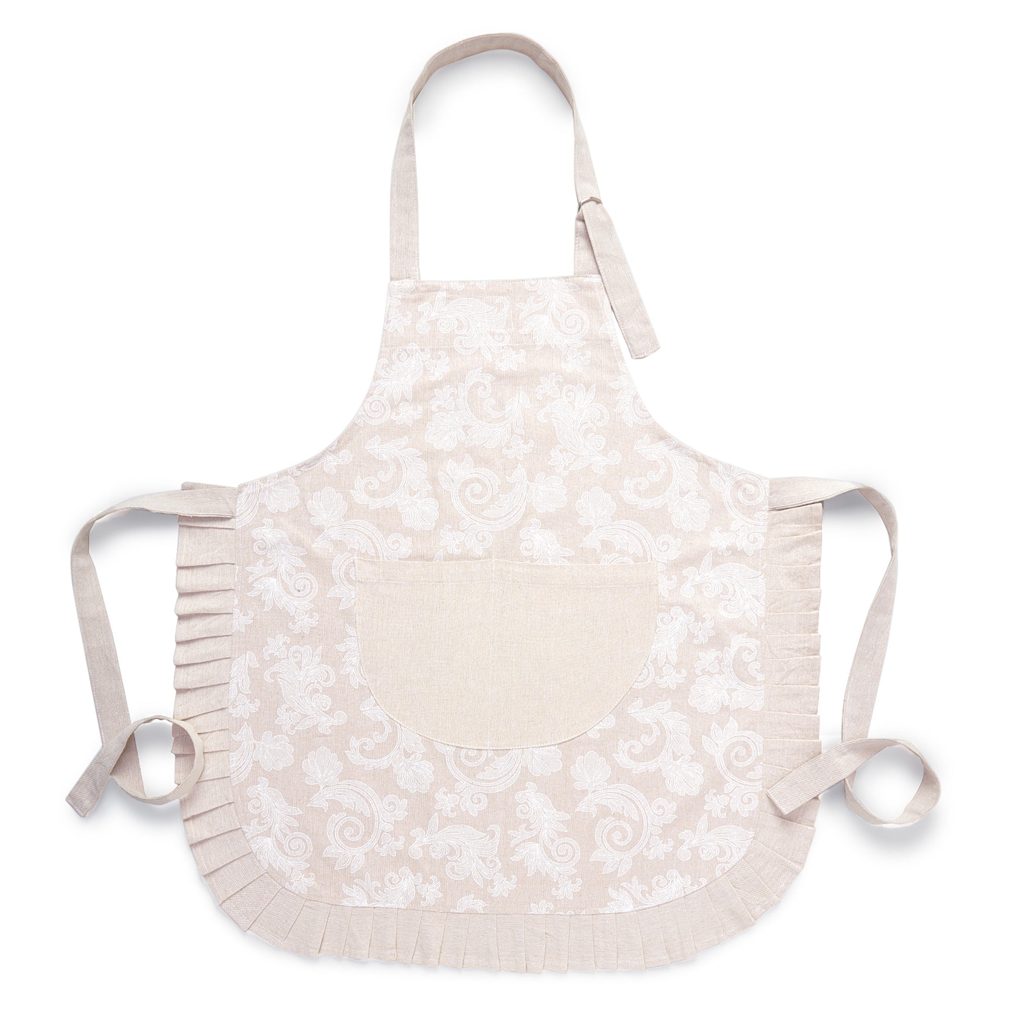 Cotton Beige Apron (Pack of 1)