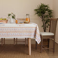 Jaipuri Hand block Print Cotton Rosebush Tablecloth