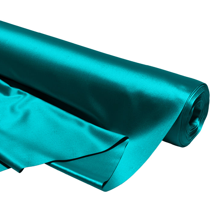 Satin Polyester Silk Azul Fabric