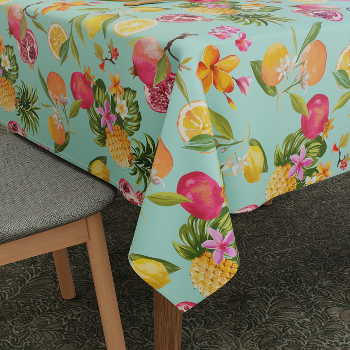 Polyester Pineapple Table Cloth (Pack of 1)