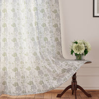 Polyester Branches Green Curtain (Pack of 2)