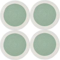Cotton Sage & Off White Placemat (Pack of 4)