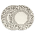 Cotton Printed Grey Placemat (Pack of 2)