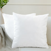 Velvet White Cushion Cover (Pack of 2)