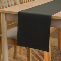 Canvas Charcoal Grey Table Runner (Pack of 1)