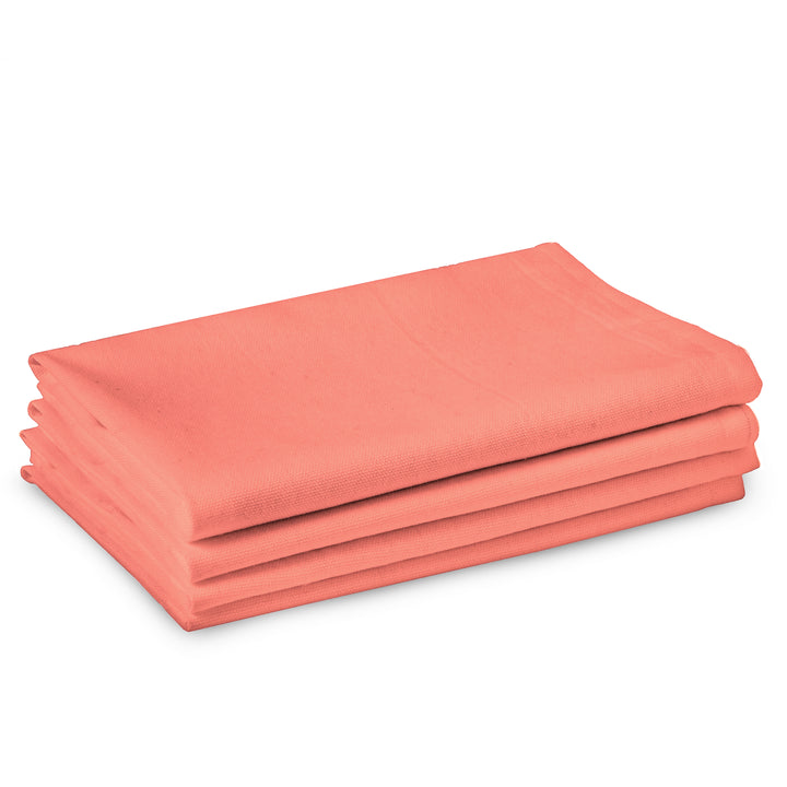 Cotton Coral Table Napkins (Pack of 4)