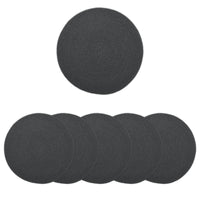 Cotton Dark Grey Placemat (Pack of 6)