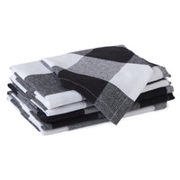 Cotton Buffalo Black Checks Table Napkins (Pack of 6)
