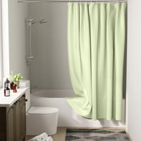 Polyester Mint Shower Curtain (Pack of 1)