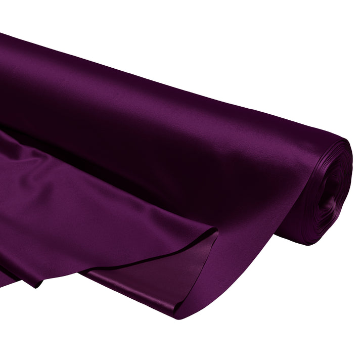 Satin Polyester Silk Wine Fabric