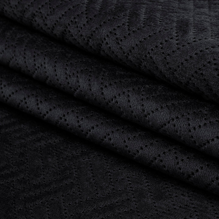 Quilted Polyester Fabric Black Fabric