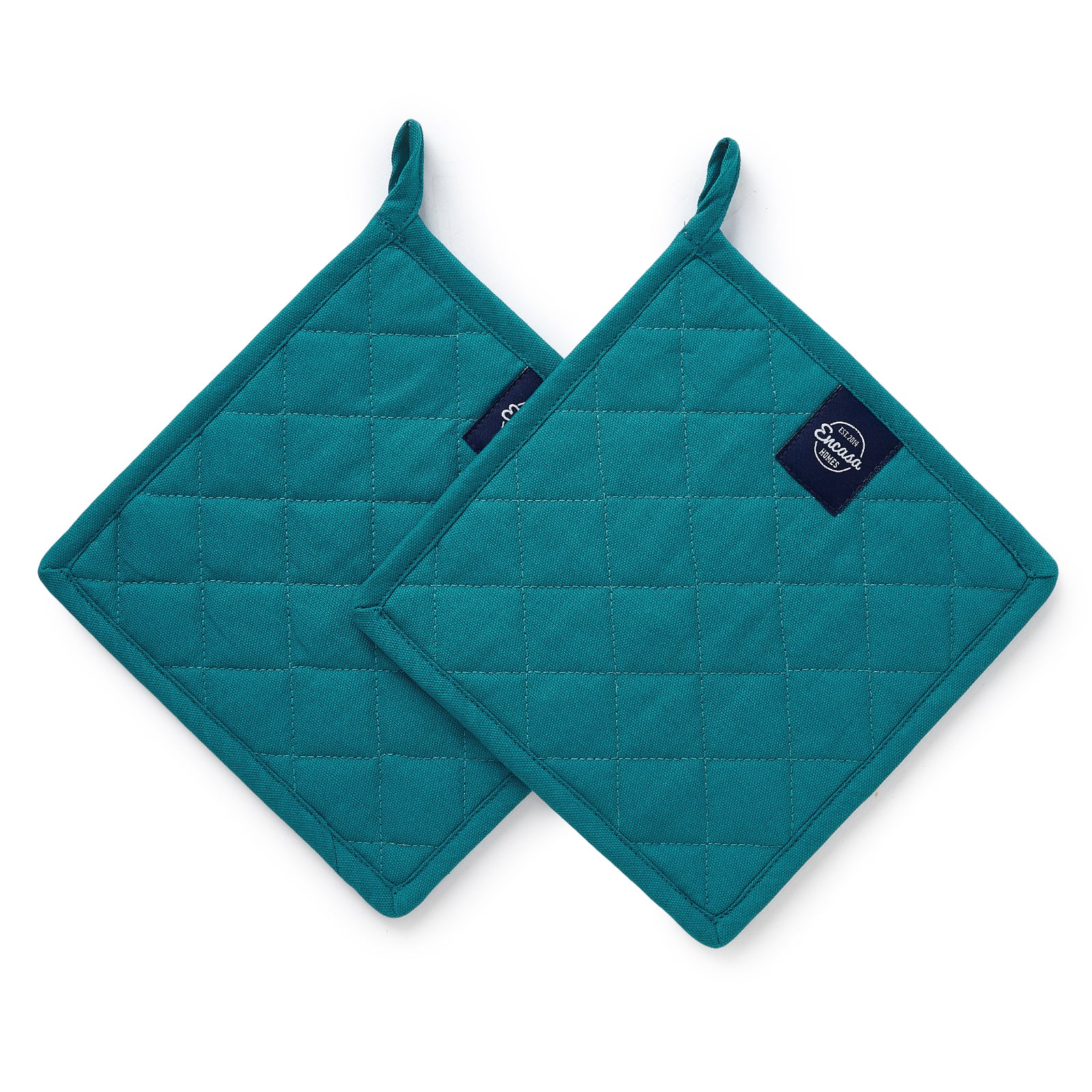 Cotton Azul Blue Pot Holders (Pack of 2)