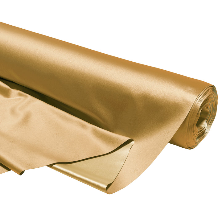 Satin Polyester Silk Gold Fabric