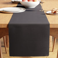 Cotton Solid Grey Table Runner (Pack of 1)