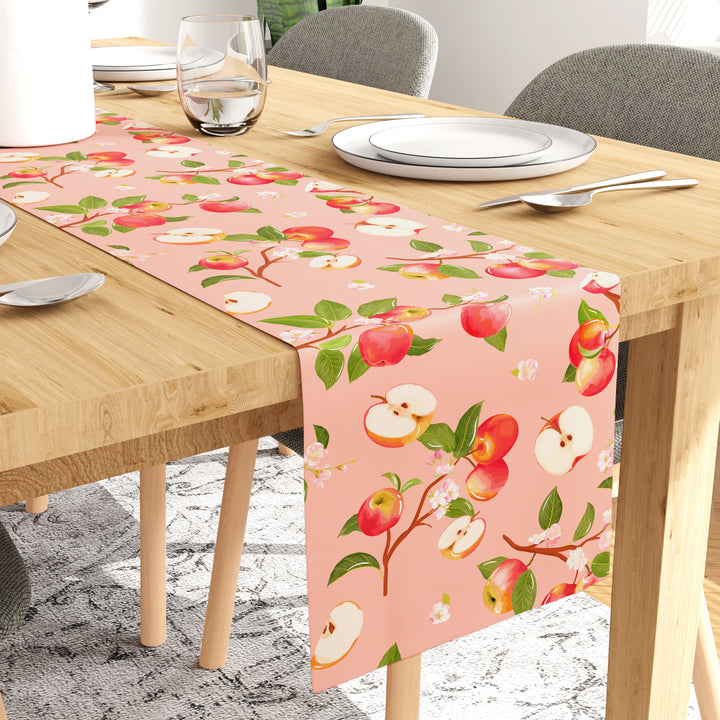 Water Repellent Polyester Apple Table Runner (Pack of 1)