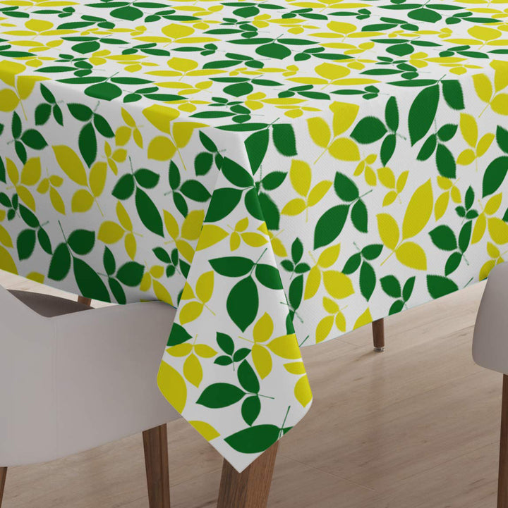Polyester Leaves Table Cloth (Pack of 1)