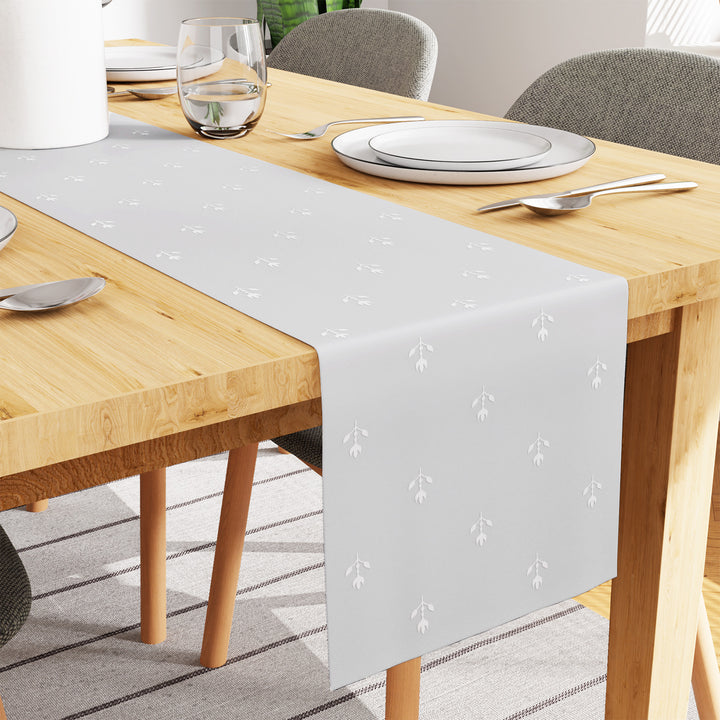 Blackout Buti Silver Light Grey Table Runner (Pack of 1)