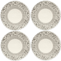 Cotton Printed Grey Placemat (Pack of 4)
