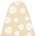 20s Sheeting Daisy Beige Ironing Board Cover (Pack of 1)