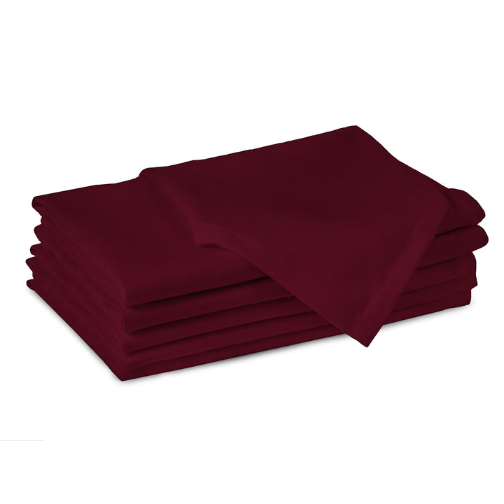Cotton Rich Maroon Table Napkins (Pack of 6)