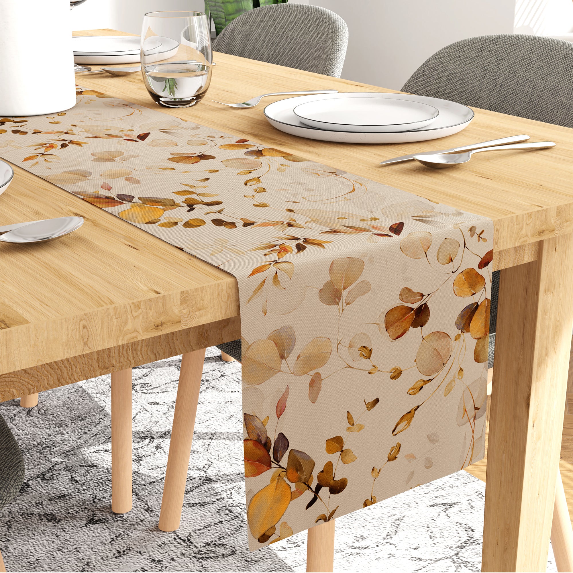 Blackout Polyester L1 Gold Table Runner (Pack of 1)