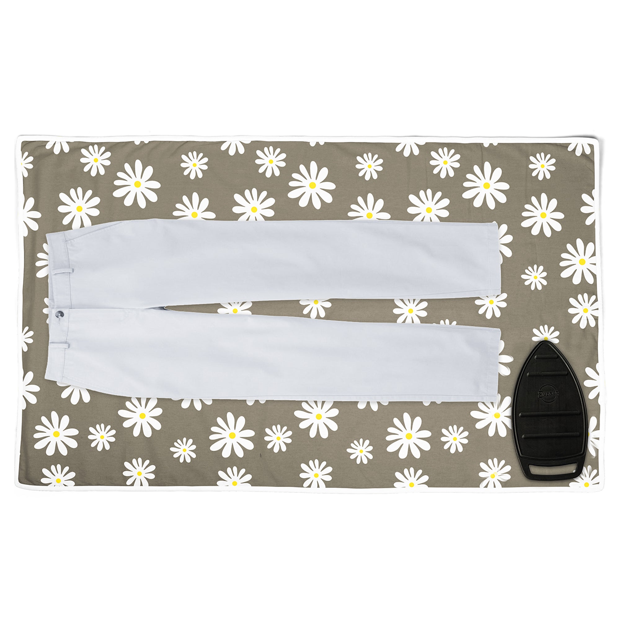 20s Sheeting Daisy Grey Ironing Mat (Pack of 1)