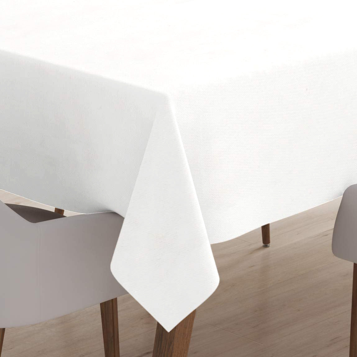 Damask Tablecloth White Table Cloth (Pack of 1)