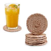 Jute Natural Bleach Coaster (Pack of 6)